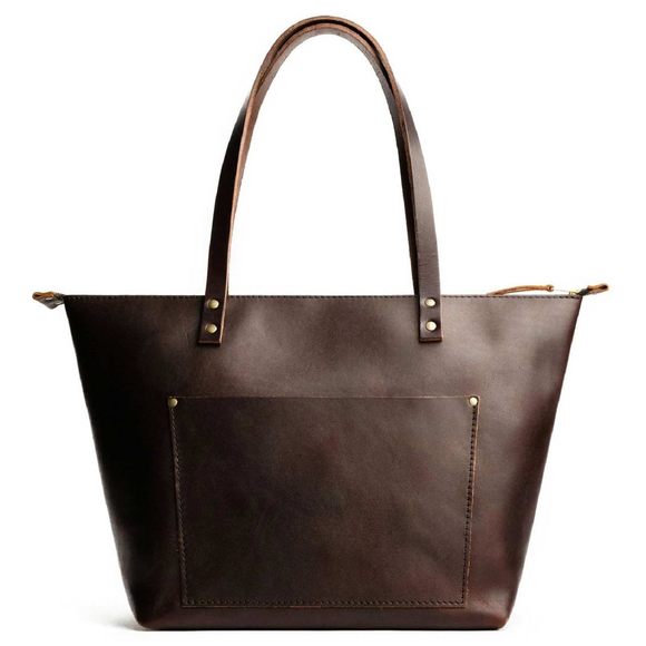 Large Zier Tote Bag Handmade, Durable & Unlined, Interior & Exterior <3 - Picture 1 of 8